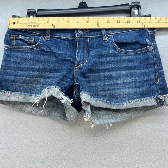 Abercrombie & Fitch Women's Jean Boyfriend Shorts Size 2 Summer Essentials - Picture 9 of 13